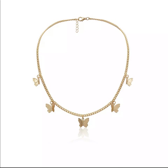 ✨ Butterfly Goddess Gold Pendant Necklace - Picture 3 of 7